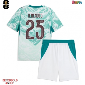 Portugal Nuno Mendes #25 Udebanesæt Børn VM 2026 Kort ærmer (+ korte bukser)